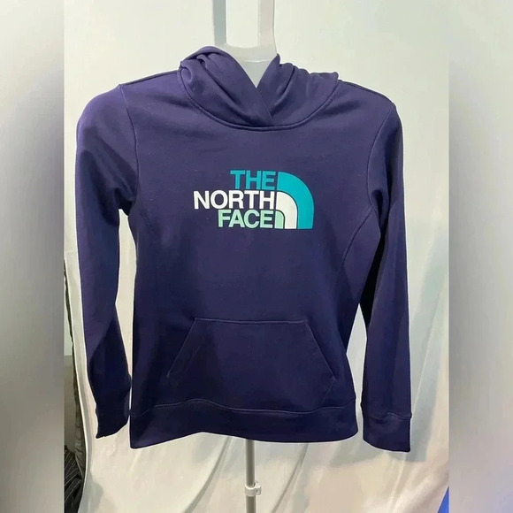 The North‎ face purple and turquoise hoodie women’s size small B11 - Picture 1 of 9